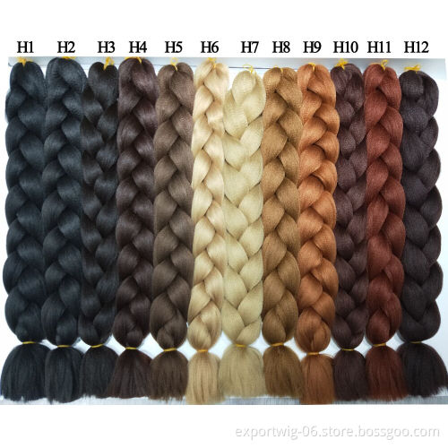 Hot Sale Expression Braid Hair Attachment 82inch 165g Jumbo Synthetic Braiding Hair Bundles Hot Water Suppliers for Braids